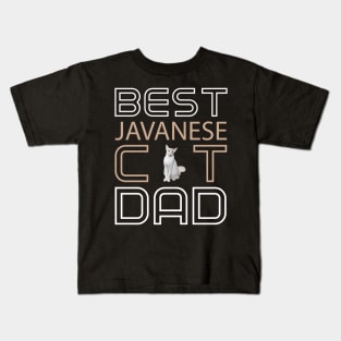 Best Javanese Cat Dad Kids T-Shirt